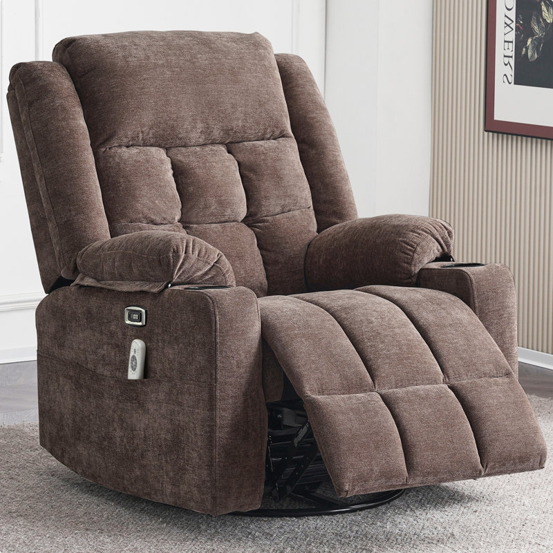 Red Barrel Studio Red Barrel Studio Electric Power Swivel Rocker Recliner Chair with Heat and Massage Reviews Wayfair